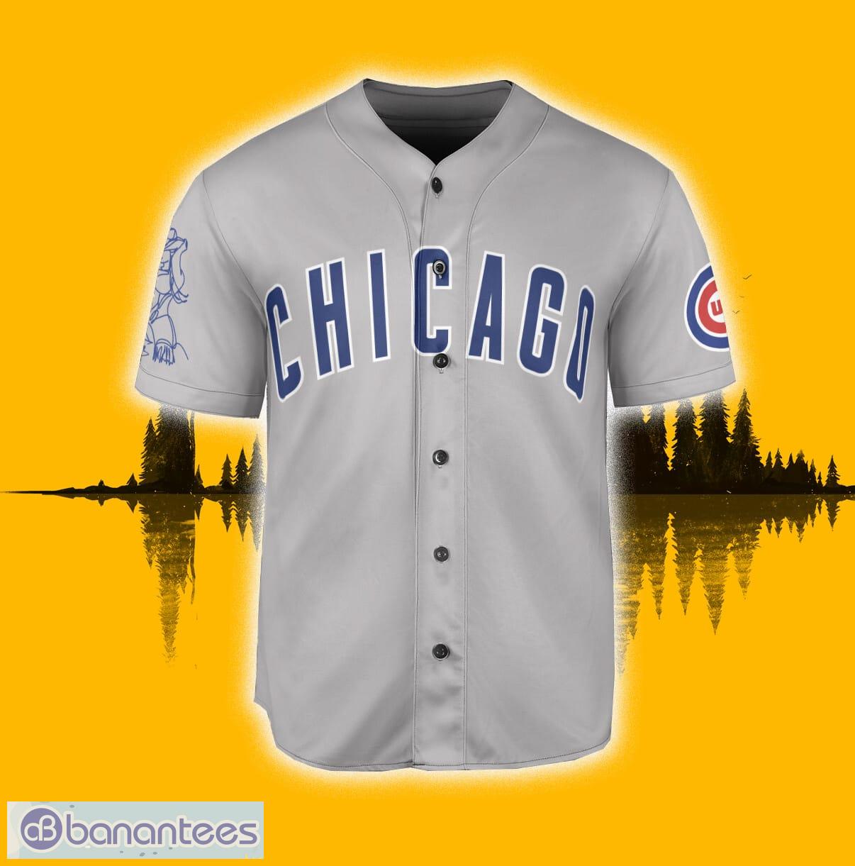 Custom Name Chicago Cubs White Navy 3D Polo Shirt For Fans