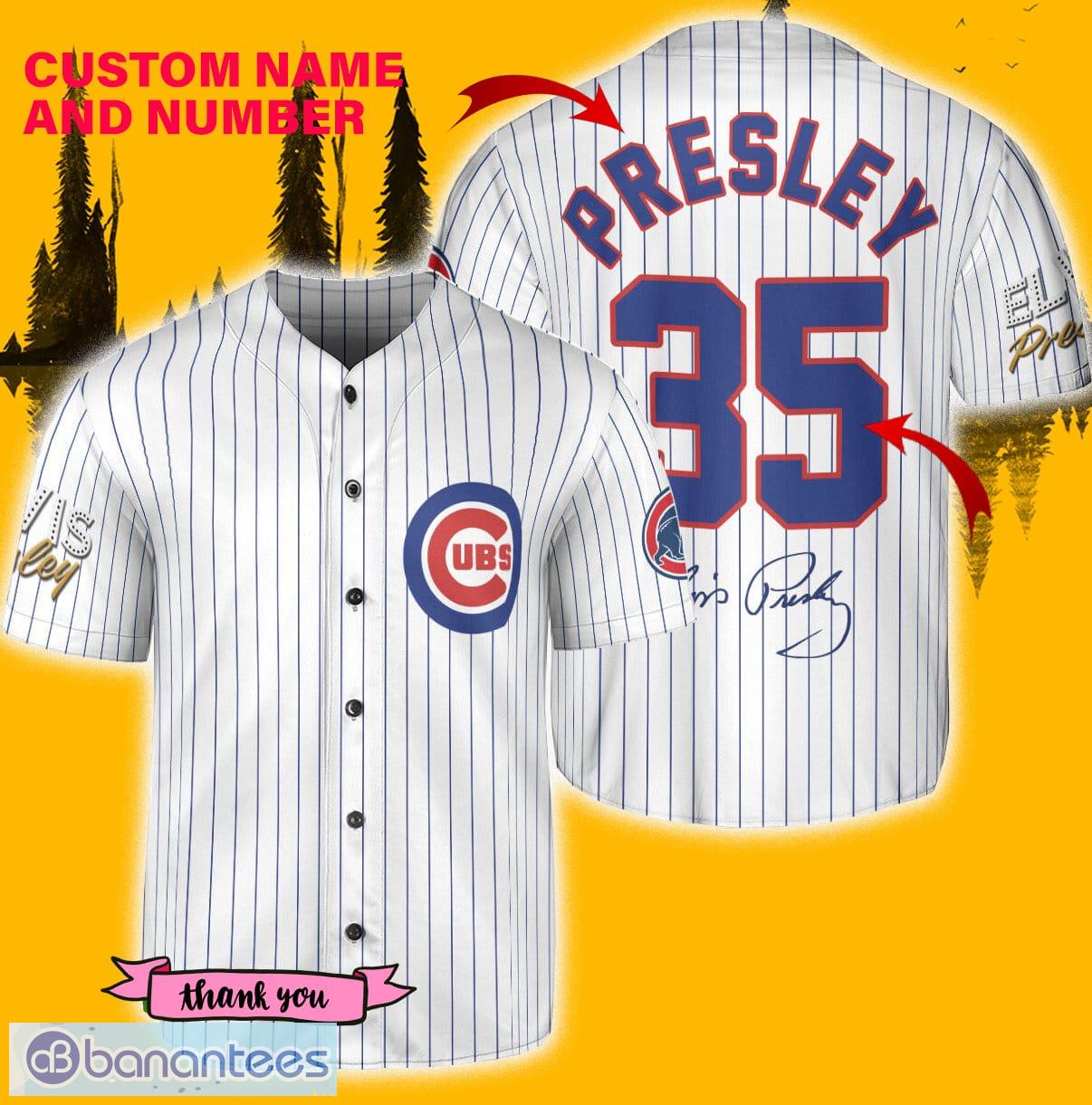 Chicago Cubs Elvis Presley Baseball Jersey 