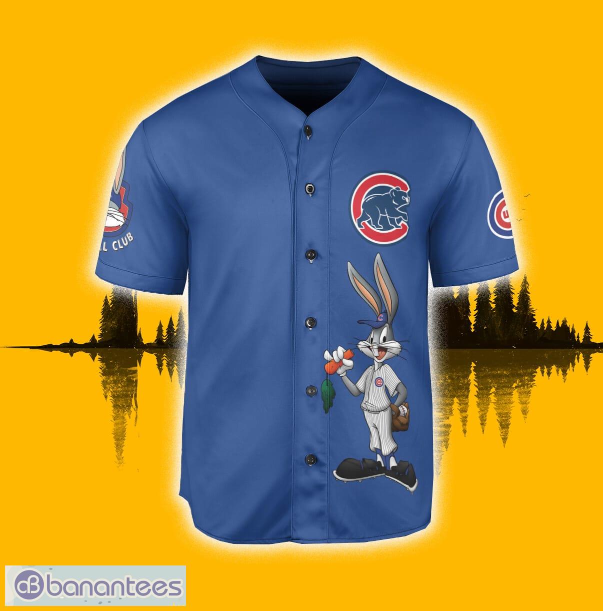 Chicago Cubs Looney Tunes Bugs Bunny Royal Baseball Jersey