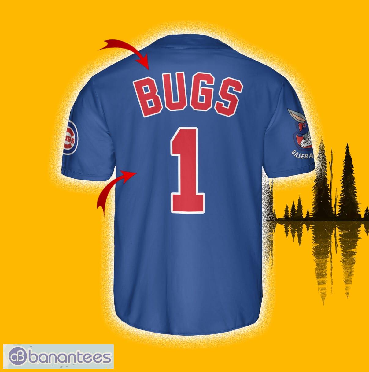 Chicago Cubs Looney Tunes Bugs Bunny Royal Baseball Jersey -   Worldwide Shipping