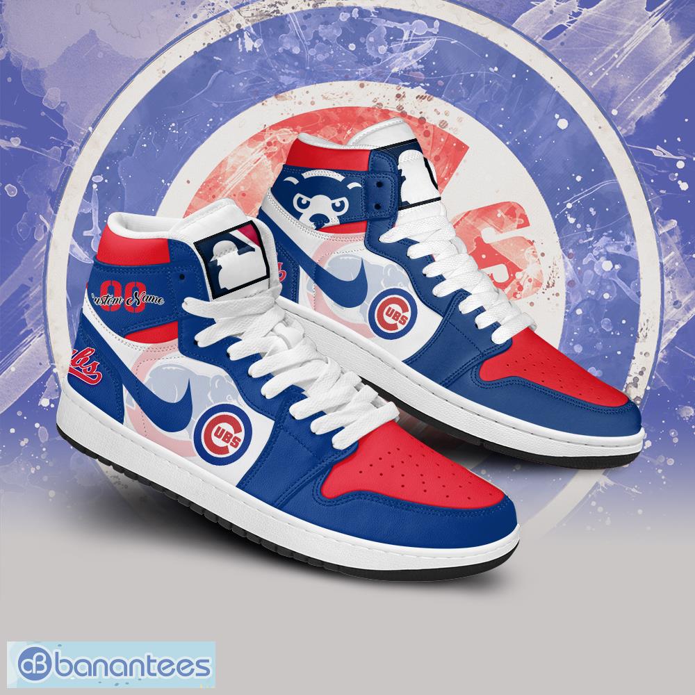 Chicago Cubs MLB New Style Air Jordan 1 High Top Shoes Custom