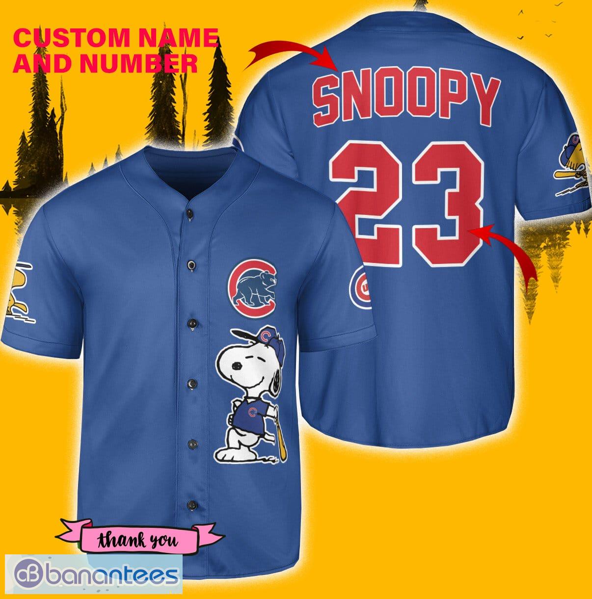 Chicago Cubs Shirt Men Large Blue Single Stitch Snoopy Peanuts