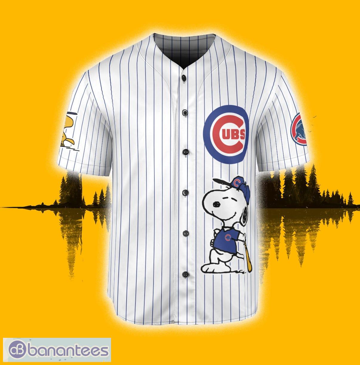 Chicago Cubs Peanuts Snoopy White Custom Number And Name Jersey