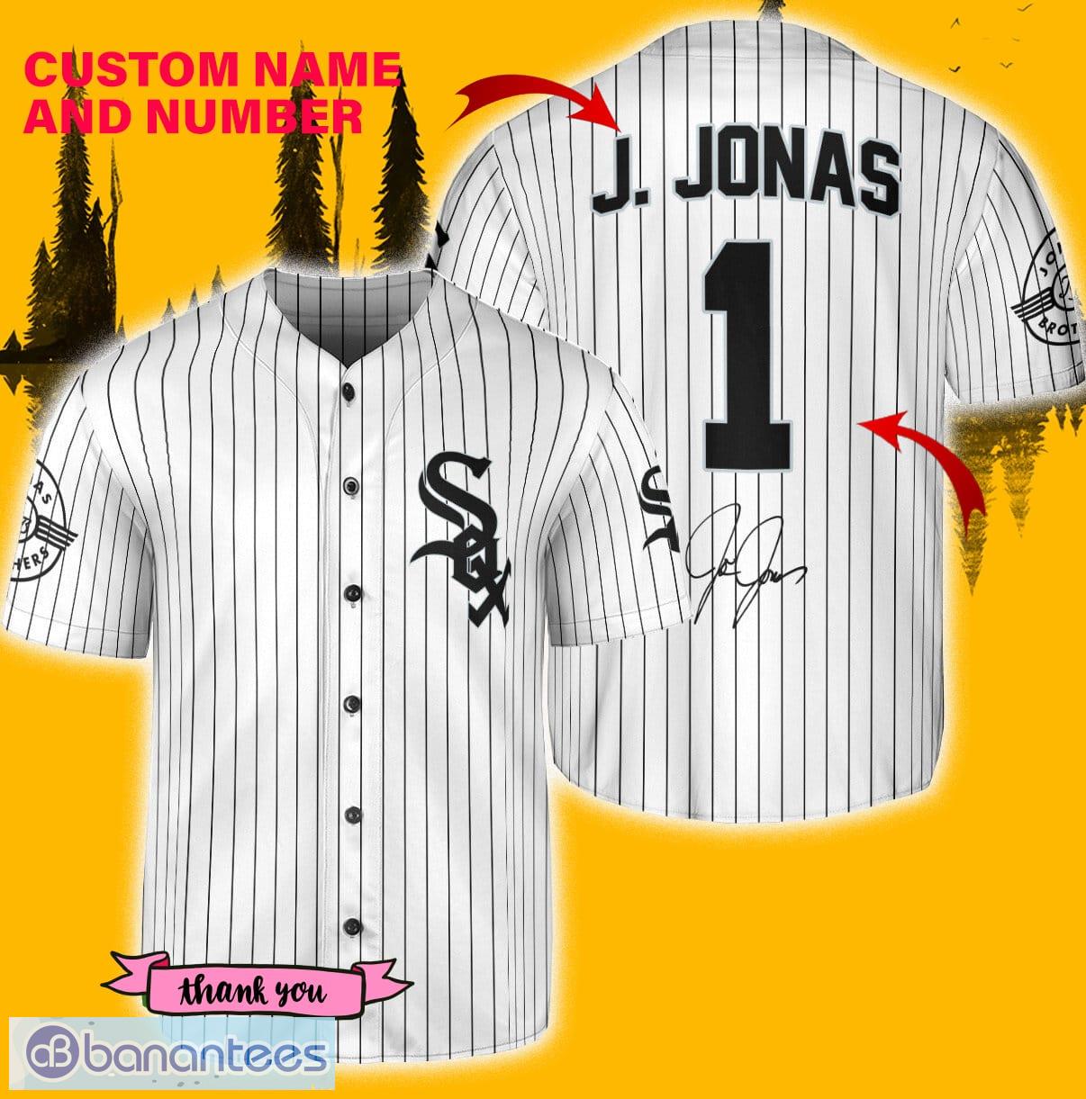 Chicago White Sox J. Jonas Jersey Baseball Shirt White Custom