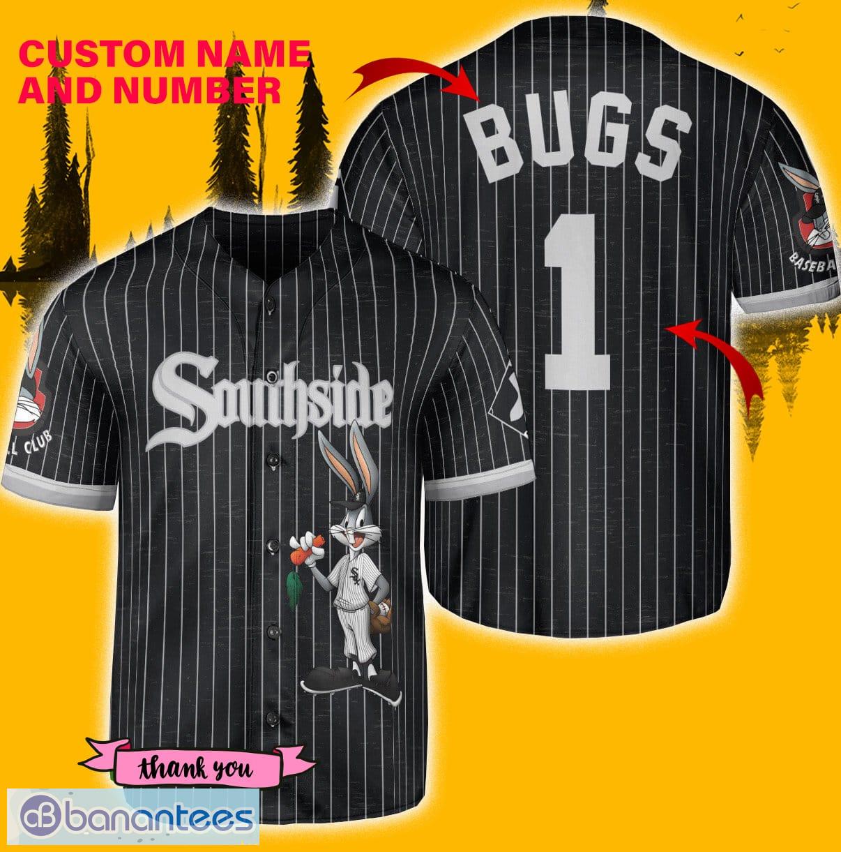 Chicago White Sox Looney Tunes Bugs Bunny Black City Connect Baseball  Jersey Shirt Custom Number And Name - Banantees