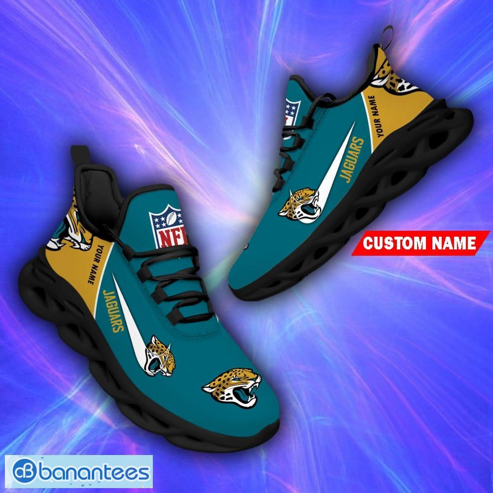 Jacksonville Jaguars Nfl Max Soul Sneakers Sport Shoes - Banantees