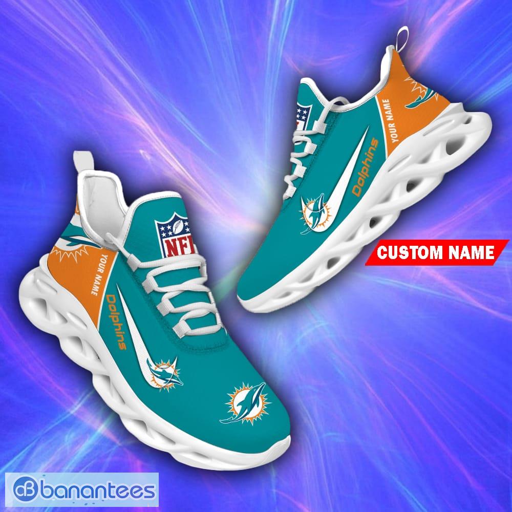 Miami Dolphins NFL Clunky Sneakers Custom Name Sport Max Soul Shoes For Fan