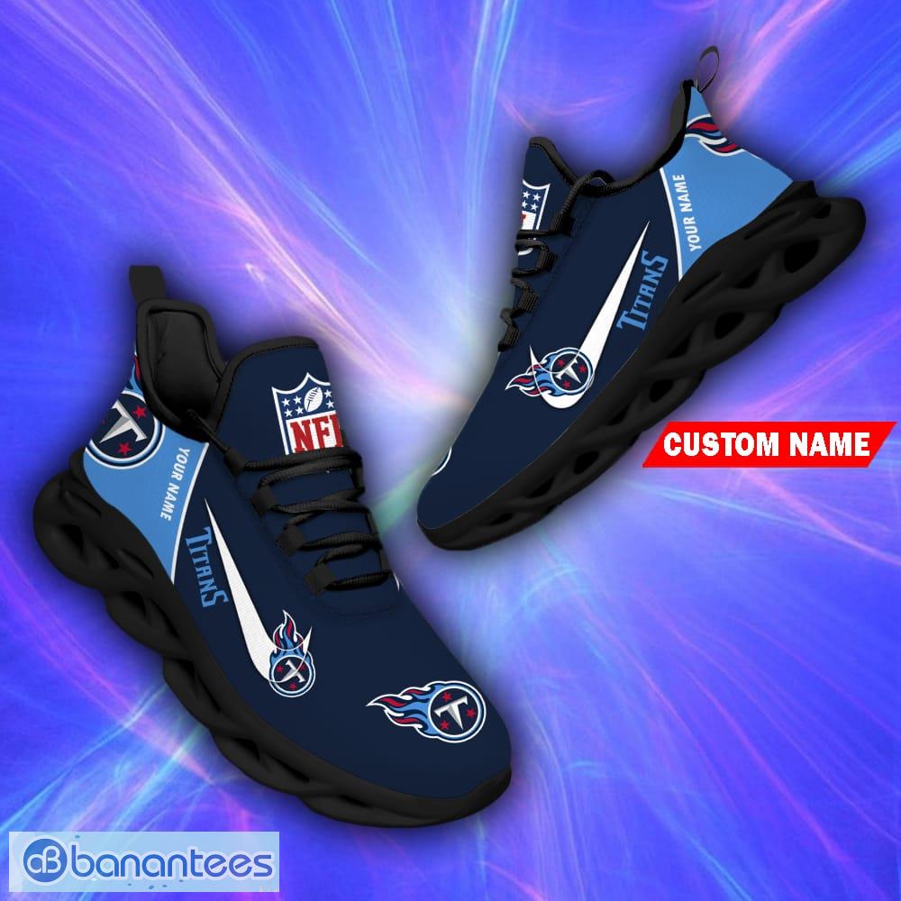 Tennessee Titans Sport Sneakers NFL Max Soul Shoes - Banantees