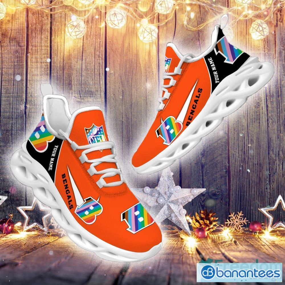 TRENDING] Cincinnati Bengals NFL Custom Name Max Soul Shoes