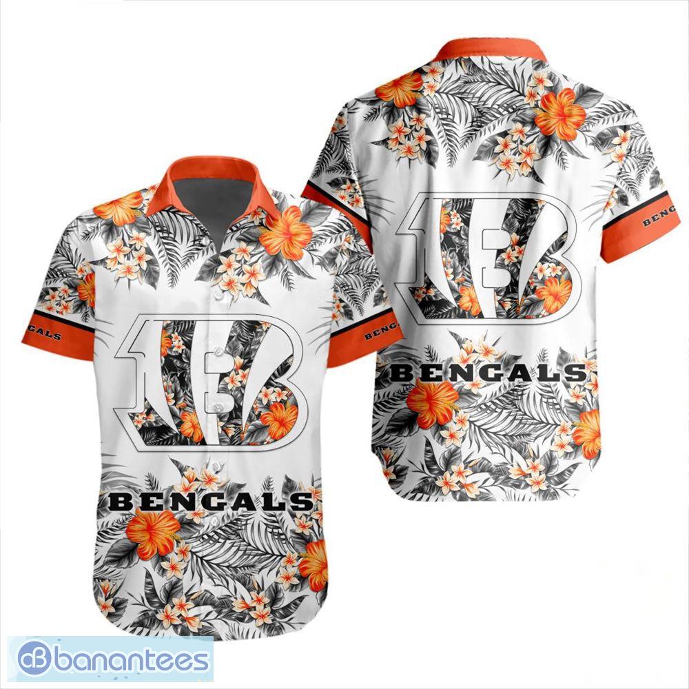 The best selling] Cincinnati Bengals NFL Floral Full Print 3D Hawaiian Shirt