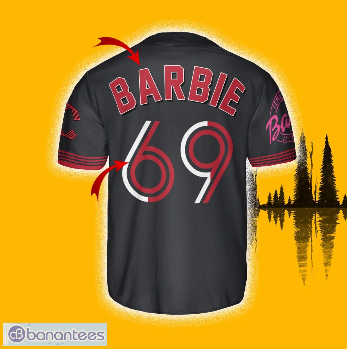 Cincinnati Reds Barbie Red Custom Number And Name Baseball Jersey Shirt -  Banantees