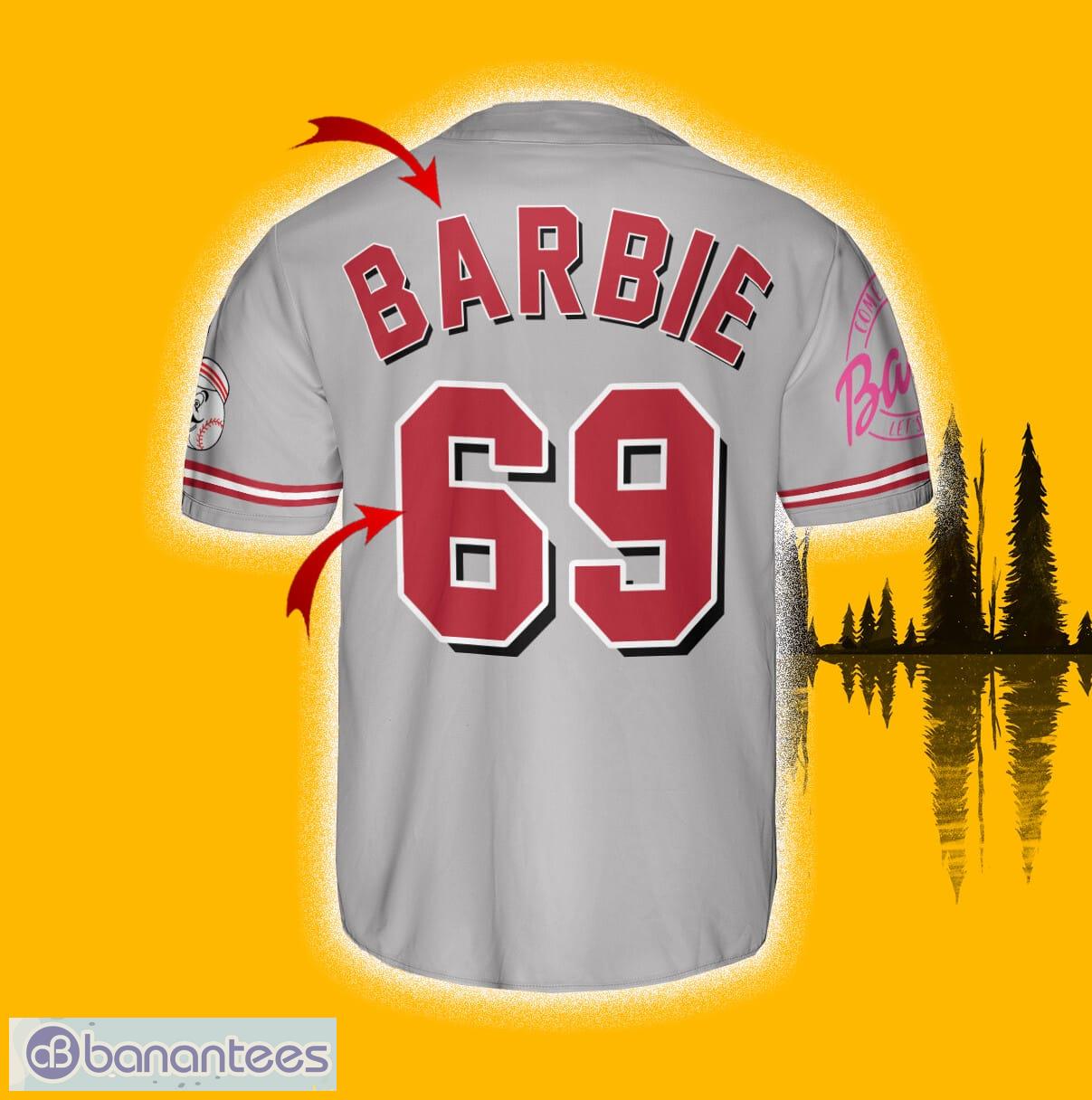 Cincinnati Reds Barbie CT Baseball Jersey Shirt Custom Number And