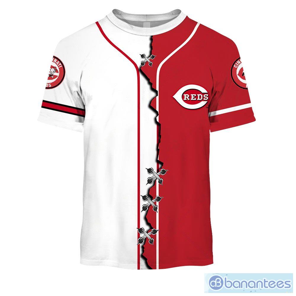 Cincinnati Reds Custom Number And Name AOP MLB Hoodie Long Sleeve