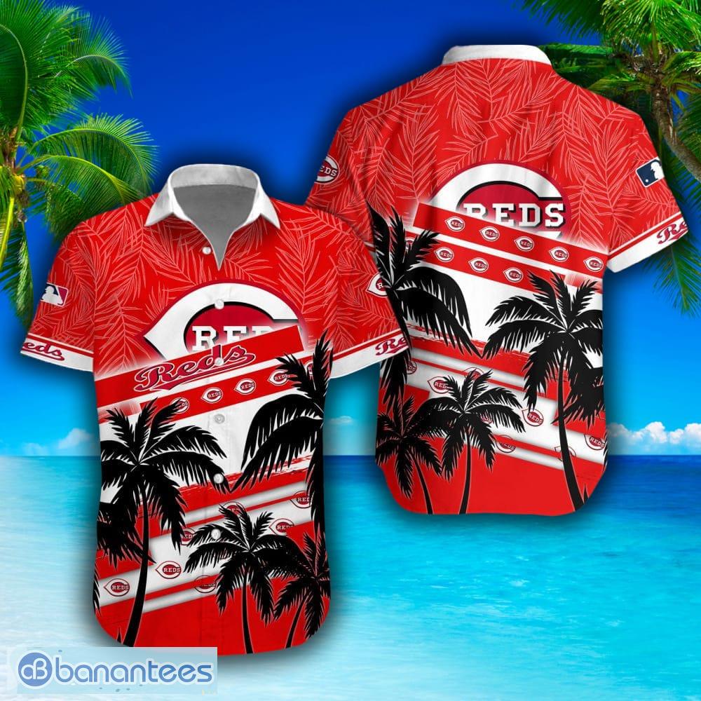 MLB Cincinnati Reds Logo Hot Hawaiian Shirt Gift For Men And Women Color  White - Banantees