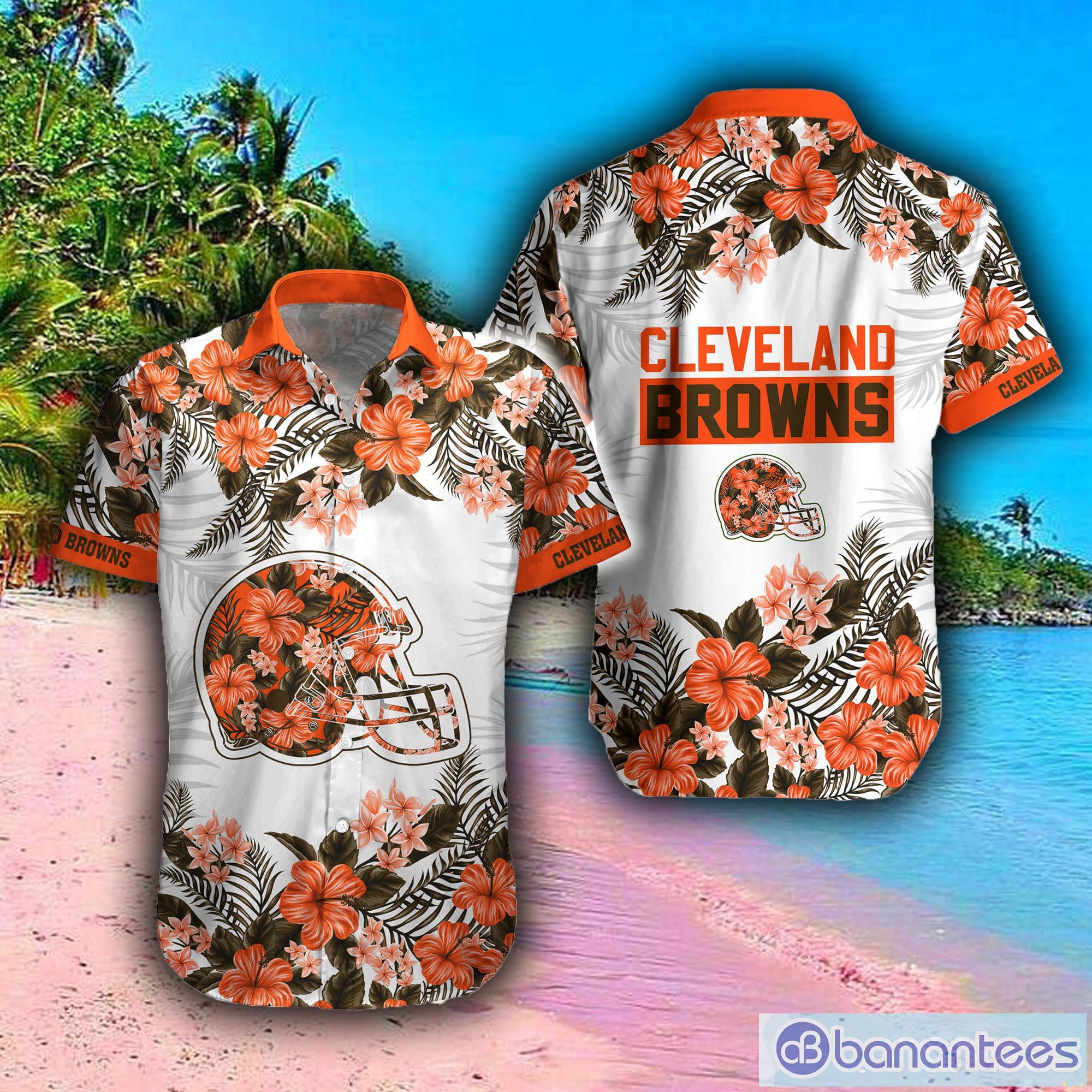 Cleveland Browns Fans Gift Logo Sport Lover White Hawaiian Shirt