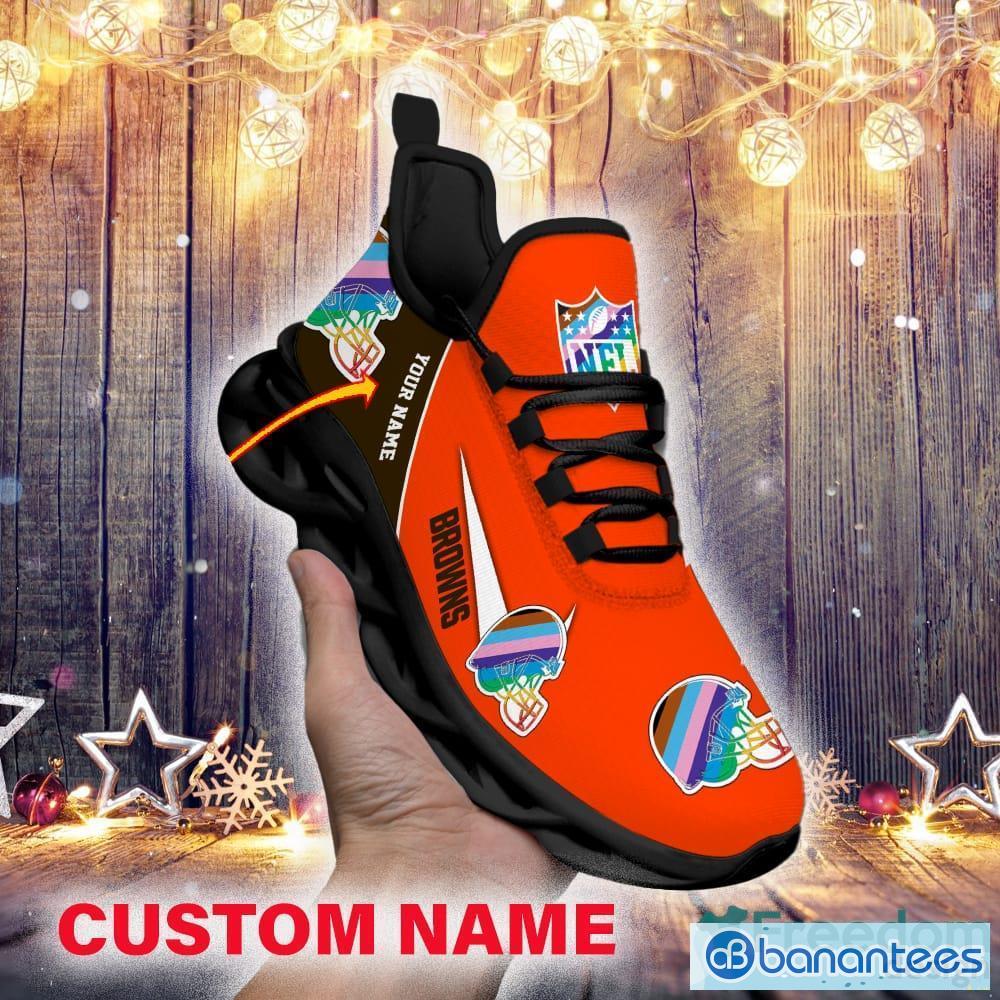 Cleveland Browns NFL Max Soul Shoes Custom Name Running Shoes For Men And  Women - Banantees