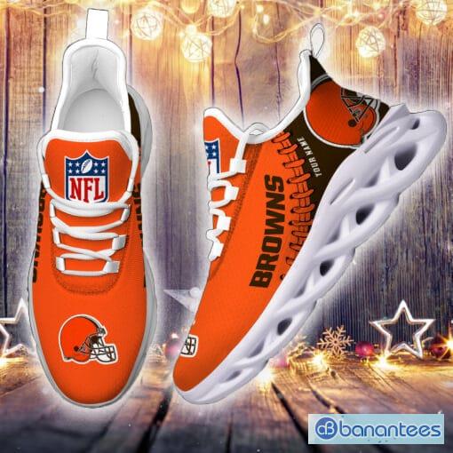 Cleveland Browns Custom Name NFL Max Soul Shoes Chunky Sneakers