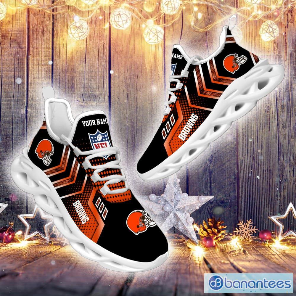 Custom Name Cleveland Browns Personalized Max Soul Shoes