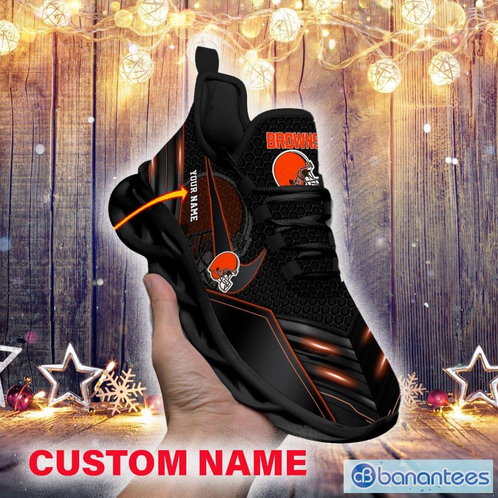 Cleveland Browns NFL Custom Name Max Soul Shoes Impressive Gift