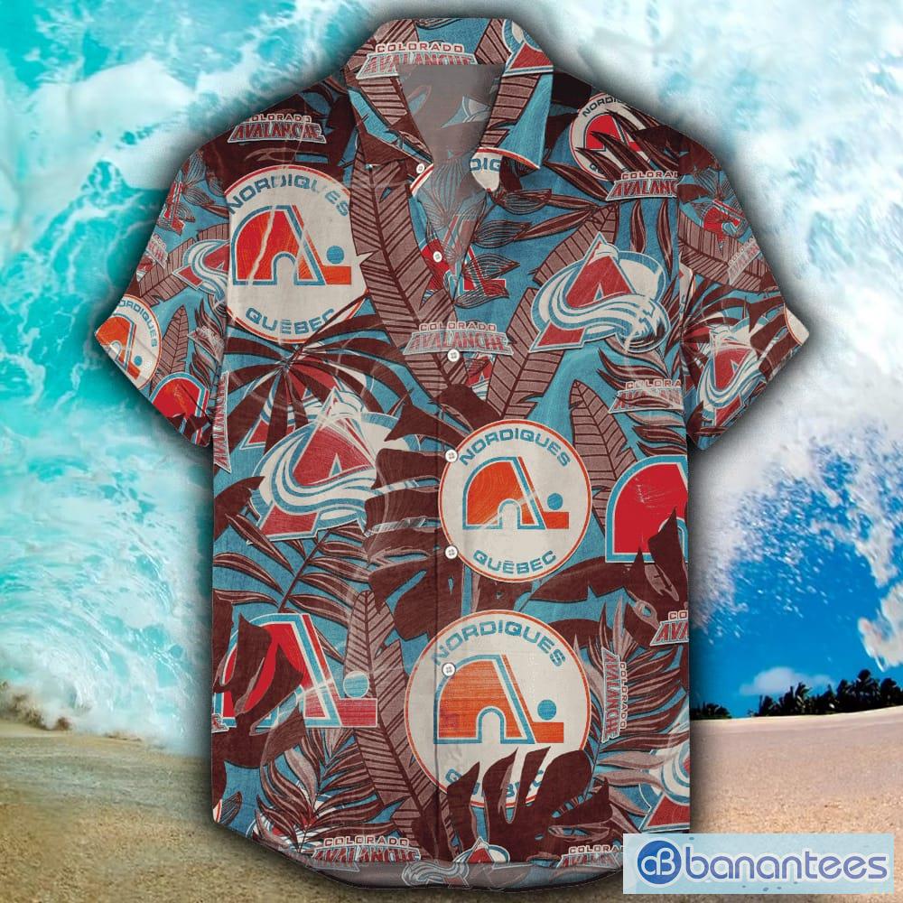 Colorado Avalanche Retro NHL 3D Hawaiian Shirt And Shorts For Men And Women  Gift Fans - Banantees