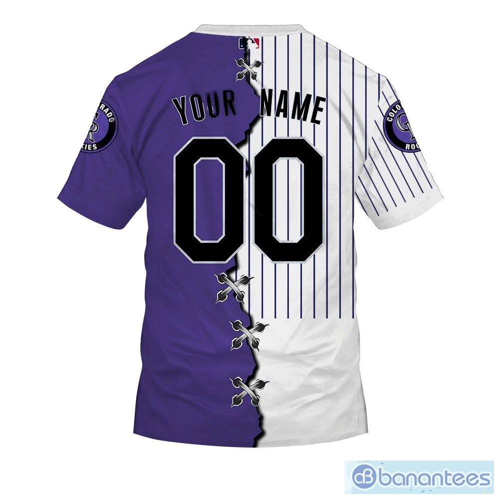 Colorado Rockies Custom Number And Name AOP MLB Hoodie Long Sleeve Zip  Hoodie Gift For Fans - Banantees