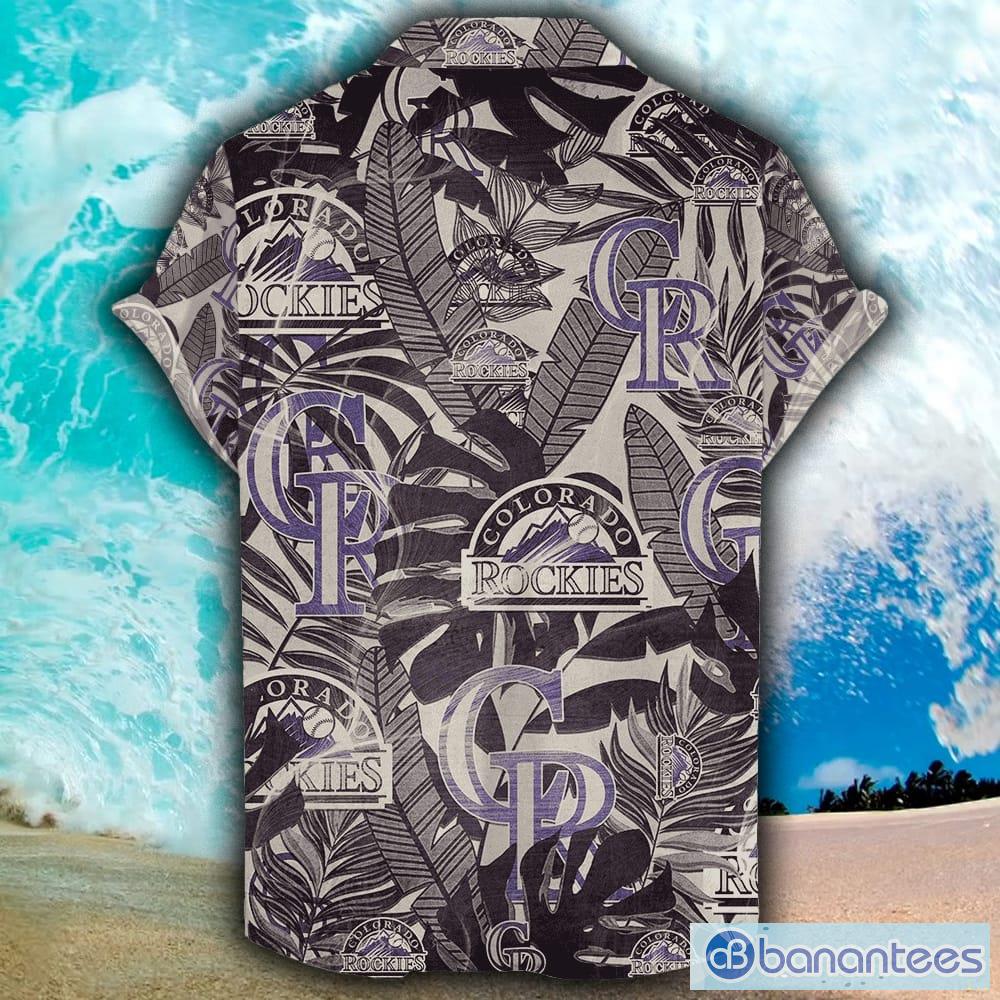 Personalized Colorado Rockies Baseball Grey Summer Hawaiian Shirt