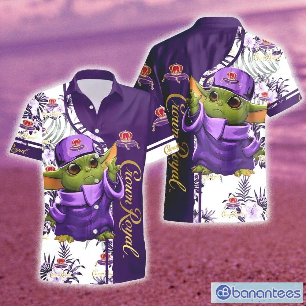 Crown Royal Baby Yoda Hawaiian Shirt And Shorts Gift Hawaiian Tropical  Beach - Banantees