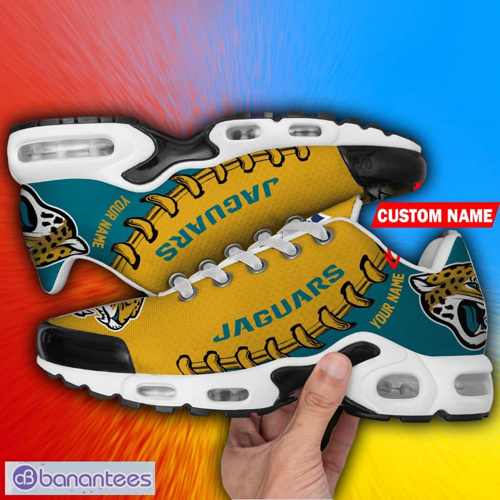 Jacksonville Jaguars Premium NFL Team Sneakers Custom Name Air Cushion Shoes  For Fans - Banantees