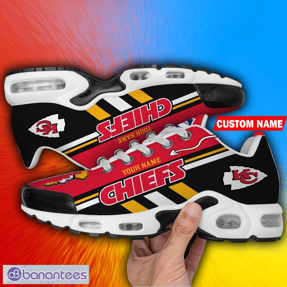 Custom Name Kansas City Chiefs NFL Monster Sport Logo Air Cushion Sports  Shoes - Banantees