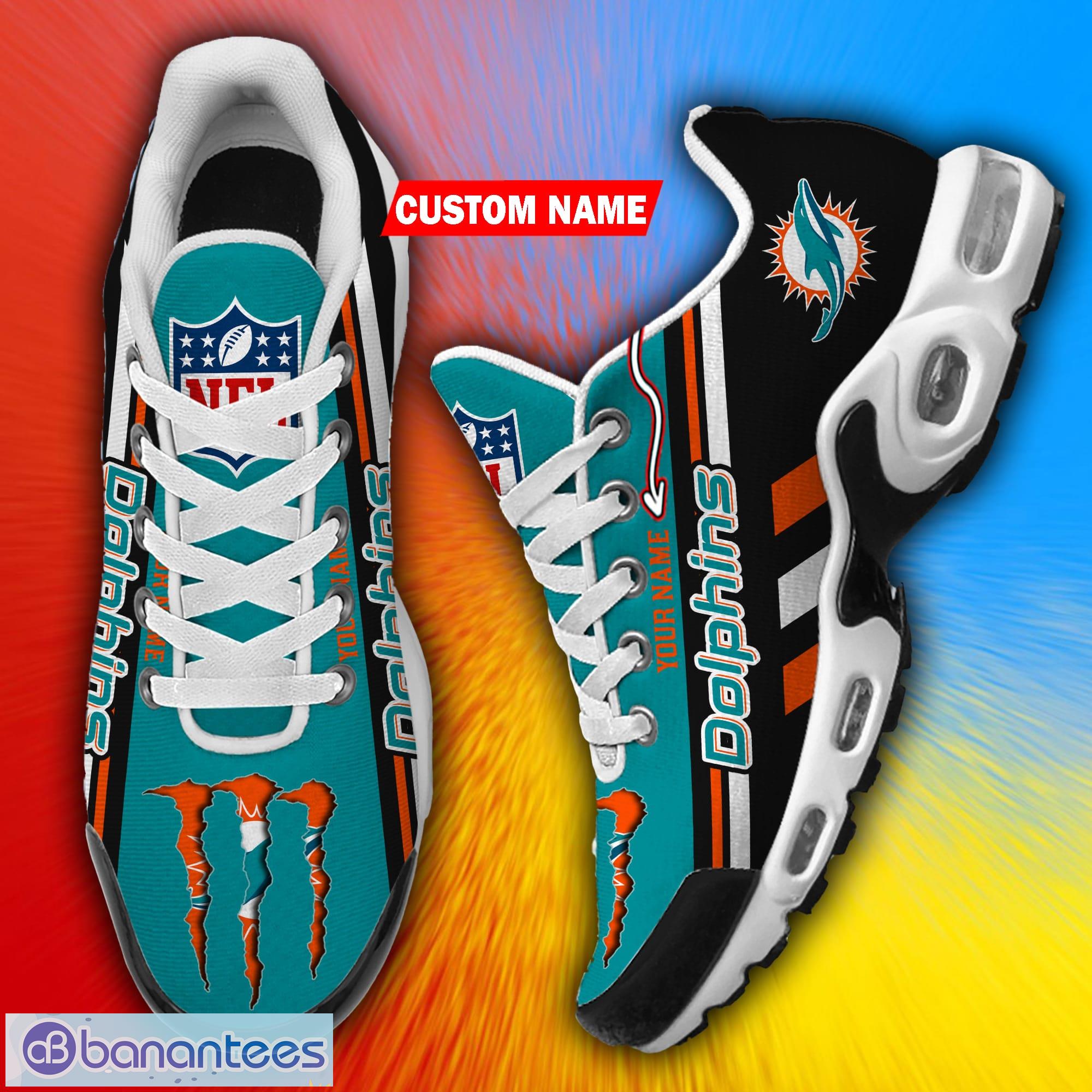 Miami Dolphins Nfl Symbol Max Soul Sneakers Sport Shoes - Banantees