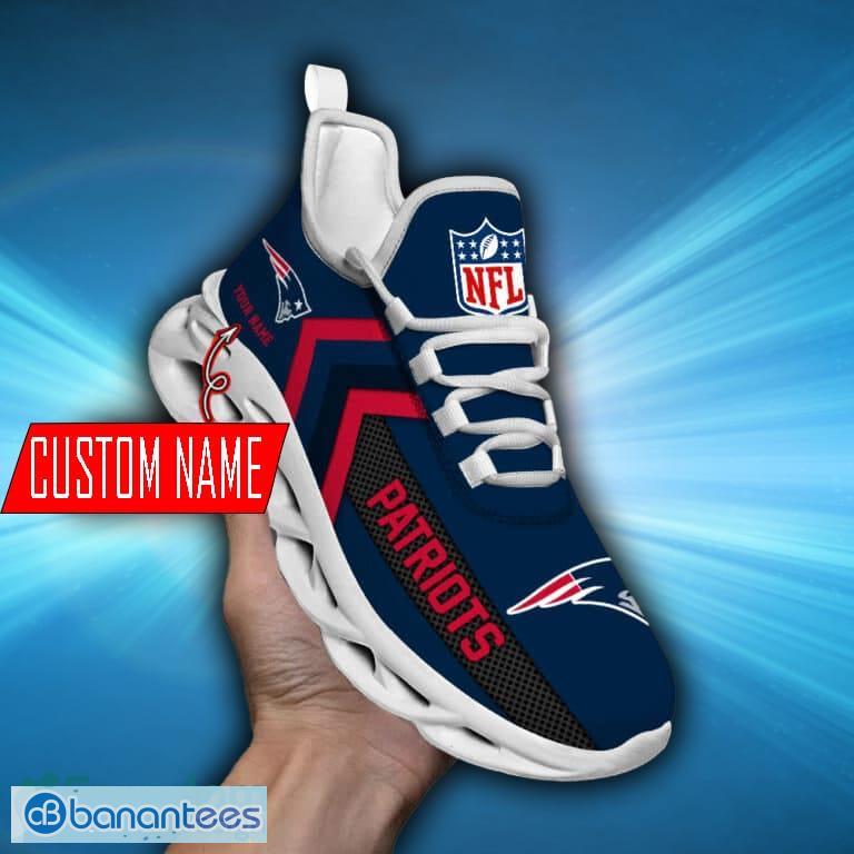 New England Patriots NFL Collection Max Soul Shoes Personalized