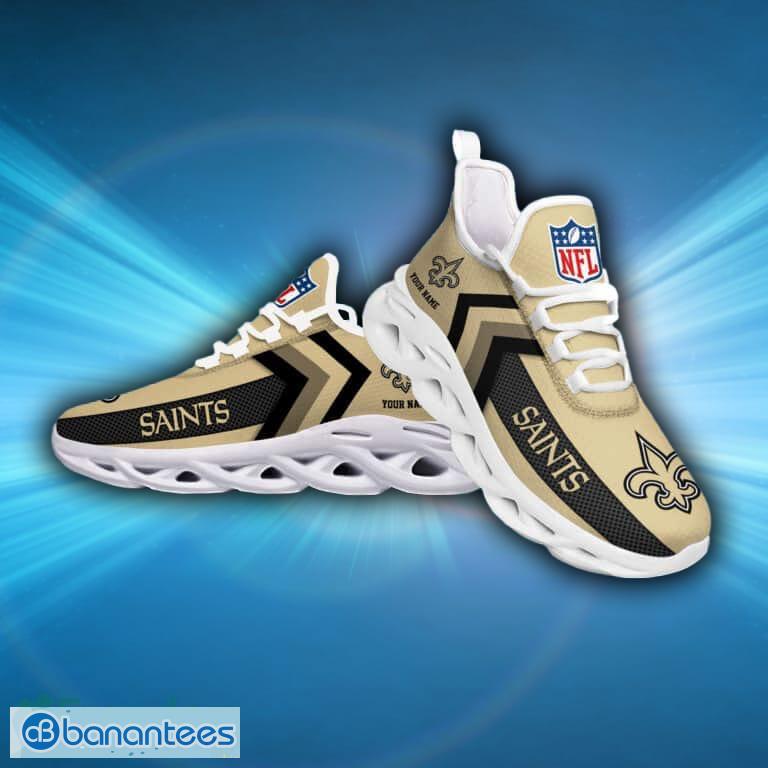 New Orleans Saints NFL Custom Name Max Soul Shoes Impressive Gift