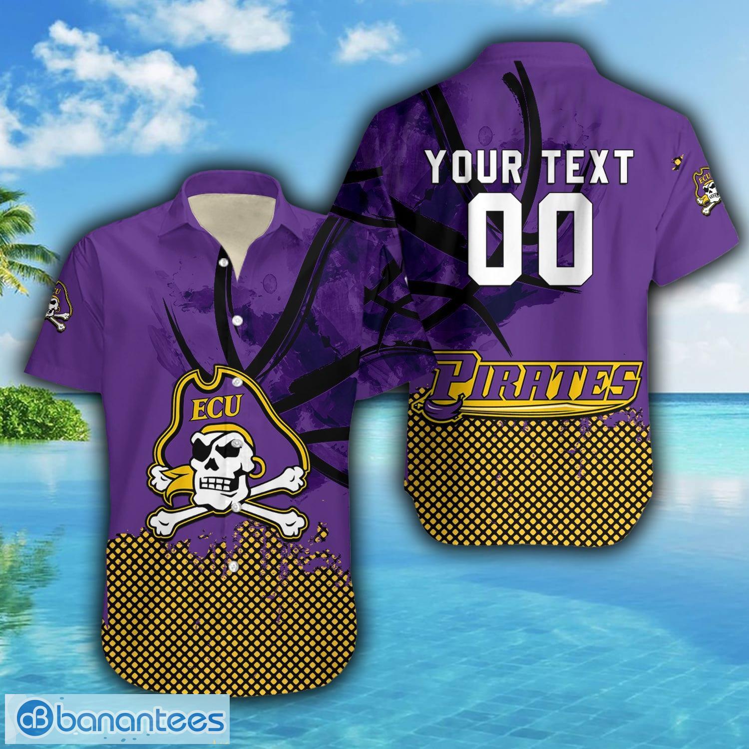 Custom College Basketball Jerseys ECU Pirates Jersey Name and Number Purple