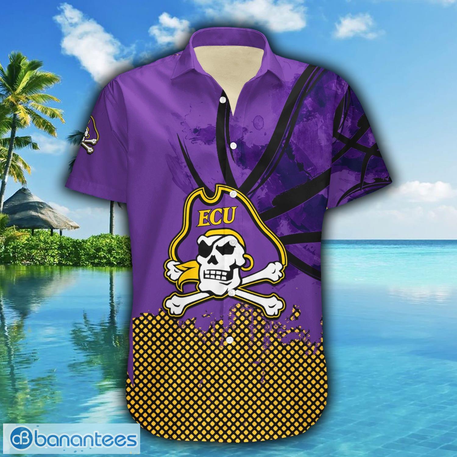 Custom College Basketball Jerseys ECU Pirates Jersey Name and Number Purple