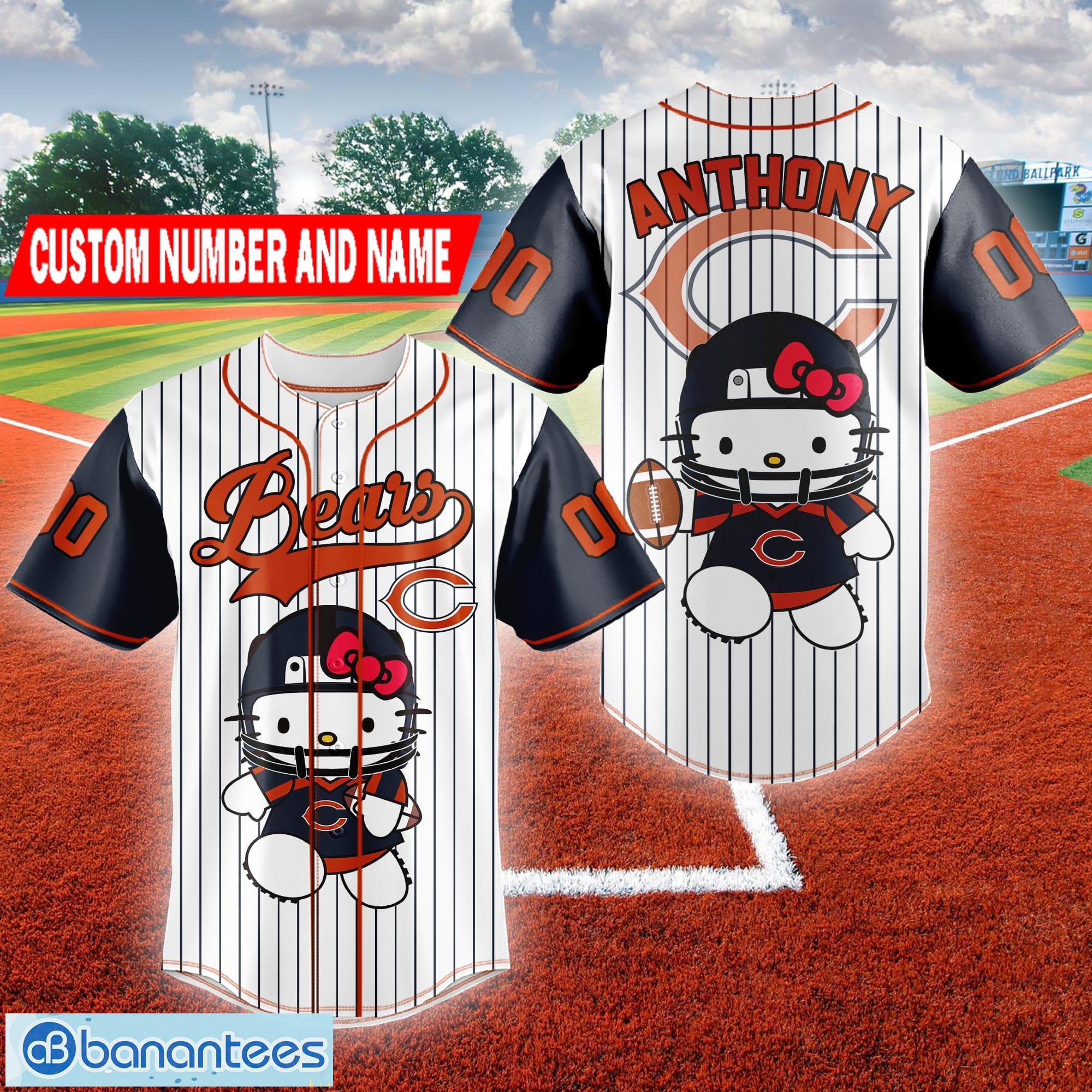 Chicago Bears Baseball Jersey NFL Fan Gifts Custom Name and Number