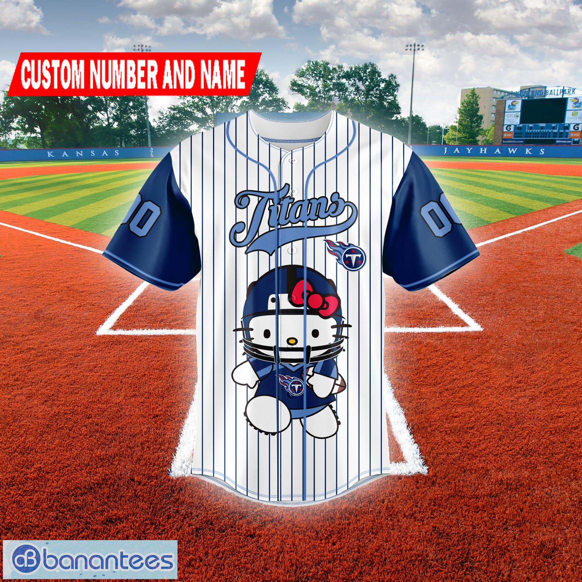 NFL Tennessee Titans Custom Name Number Baseball Jersey