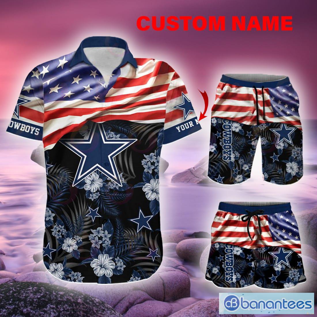 Dallas Cowboys Custom Name Hawaiian Shirt