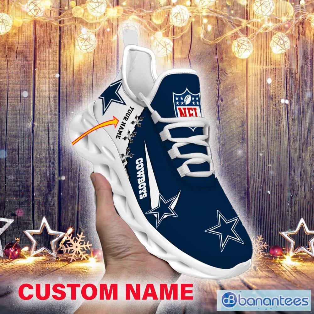 Custom Name NFL Dallas Cowboys Style Logo Caro Max Soul Shoes Gift