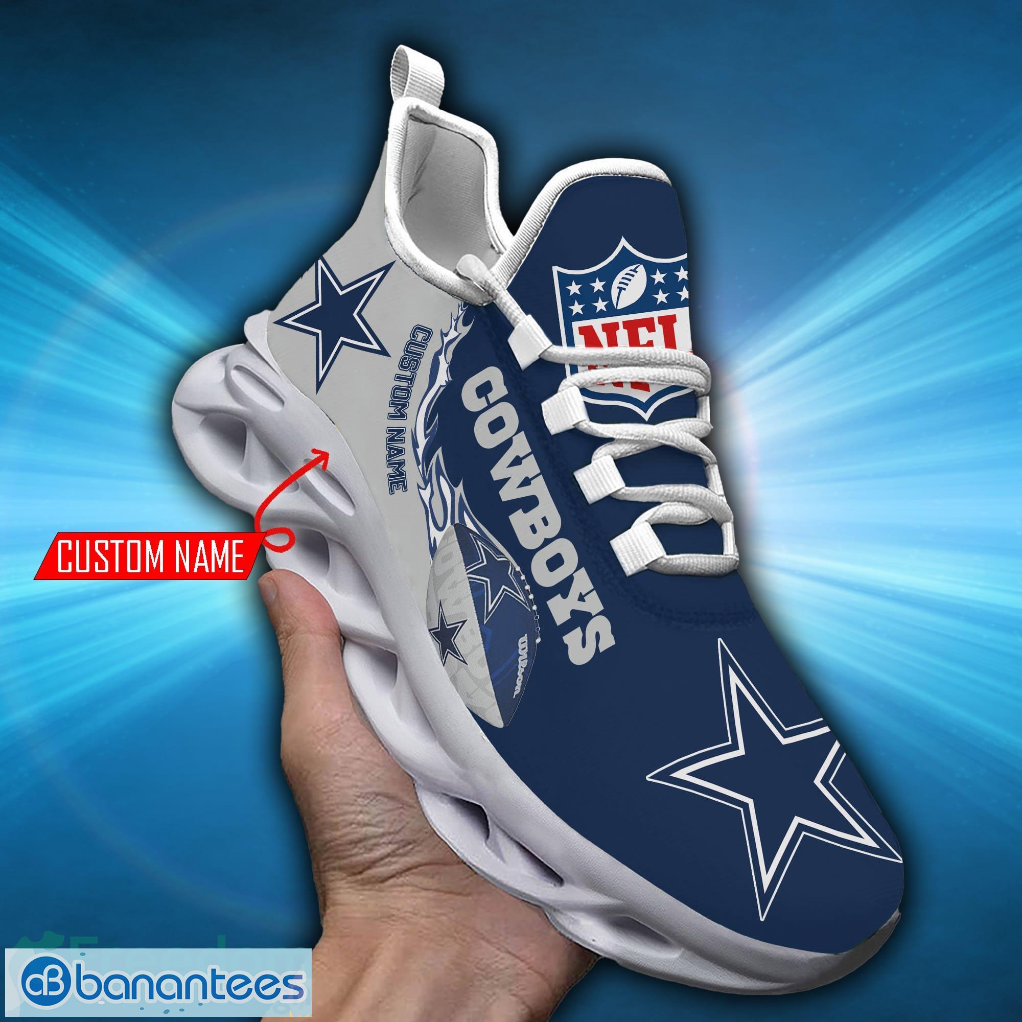 Dallas Cowboys Custom Name Luxury NFL Max Soul Shoes Design 8 Chunky  Sneakers For Men And Women - Banantees