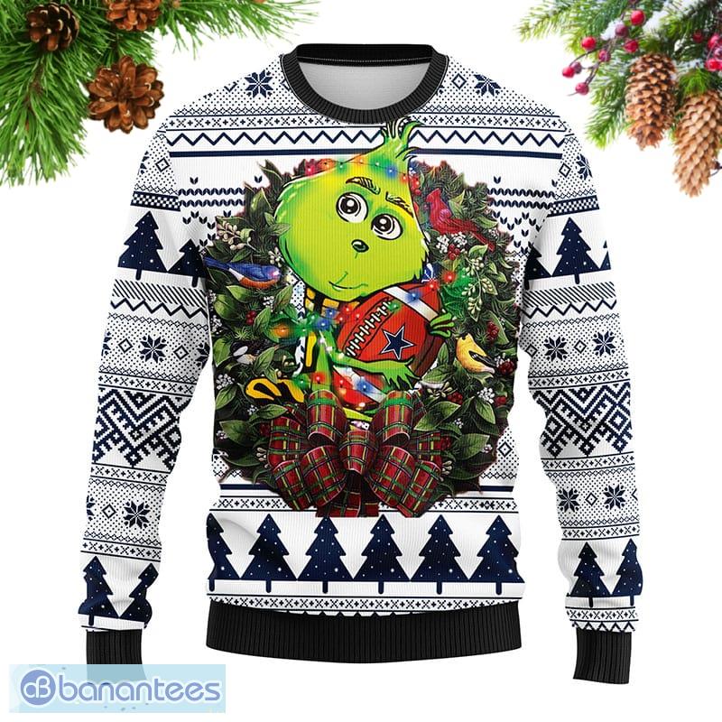 NFL Dallas Cowboys Funny Grinch Christmas Ugly 3D Sweater For Men And Women  Gift Ugly Christmas - Banantees