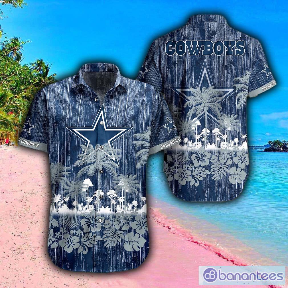 Dallas Cowboys Hawaiian Shirt Tropical Pattern Gift For Beach Trip