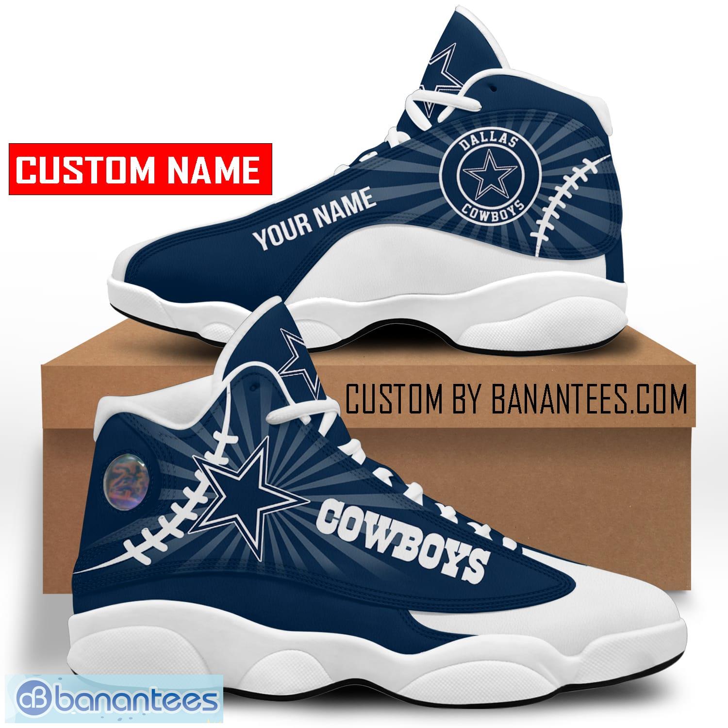 NFL Dallas Cowboy Special Air Jordan Hightop Custom Name