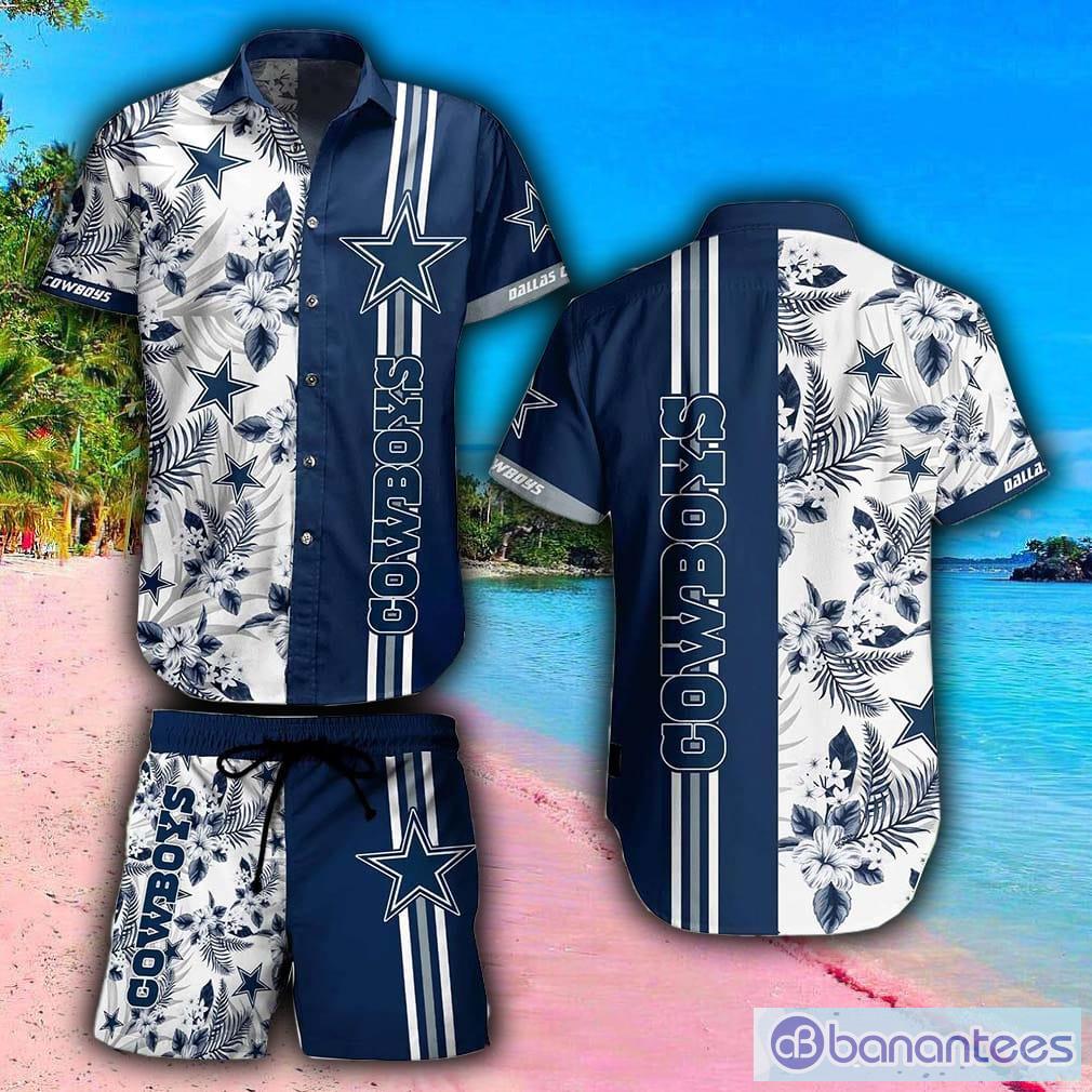 Dallas Cowboys NFL Graphic Tropical Pattern Style Summer 3D Hawaiian Shirt  And Shorts For Men And Women Gift Fans - Banantees