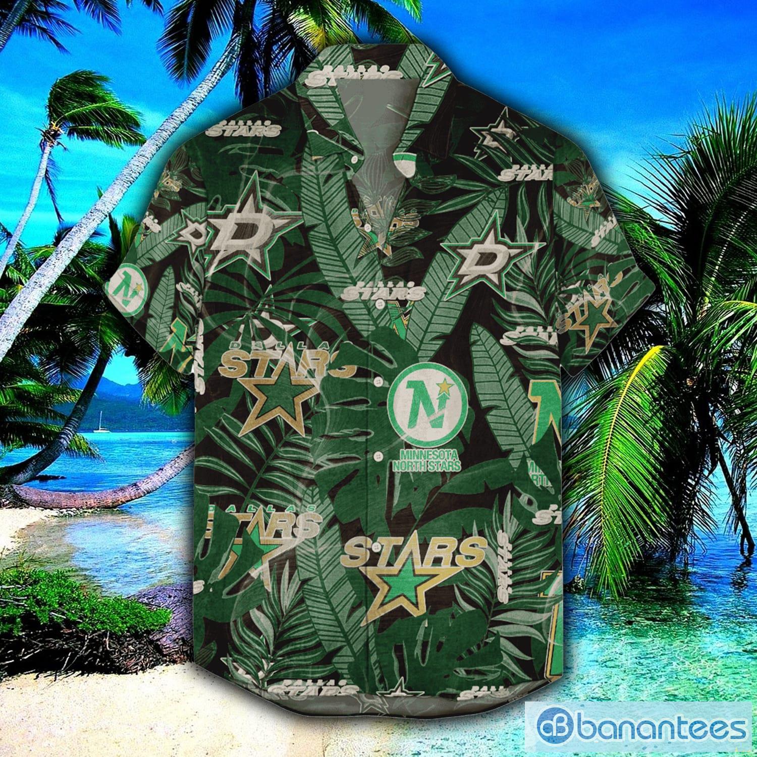 NHL Fans Dallas Stars Logo Set Hawaiian Shirt And Short Custom
