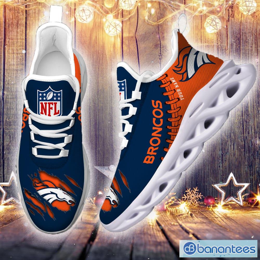 Custom Name NFL Denver Broncos Style Logo Caro Max Soul Shoes Gift