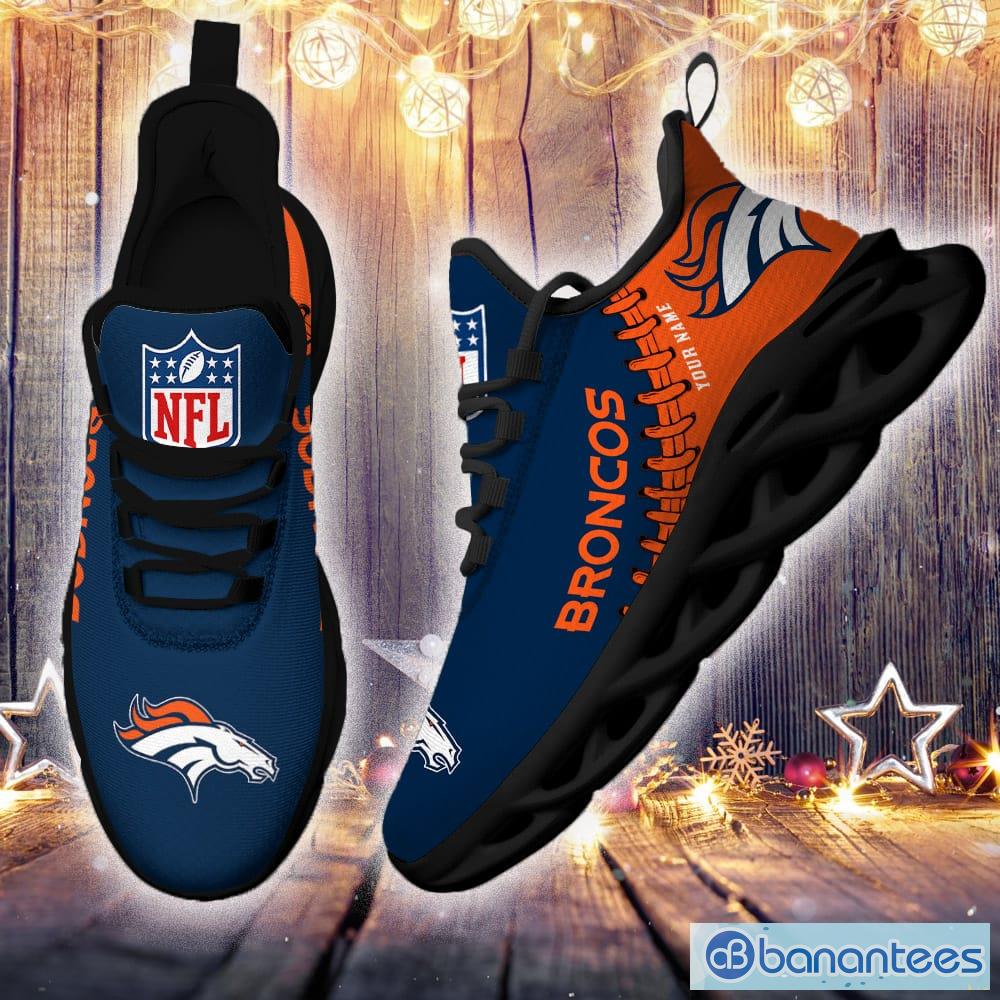 Custom Name NFL Denver Broncos Style Logo Caro Max Soul Shoes Gift