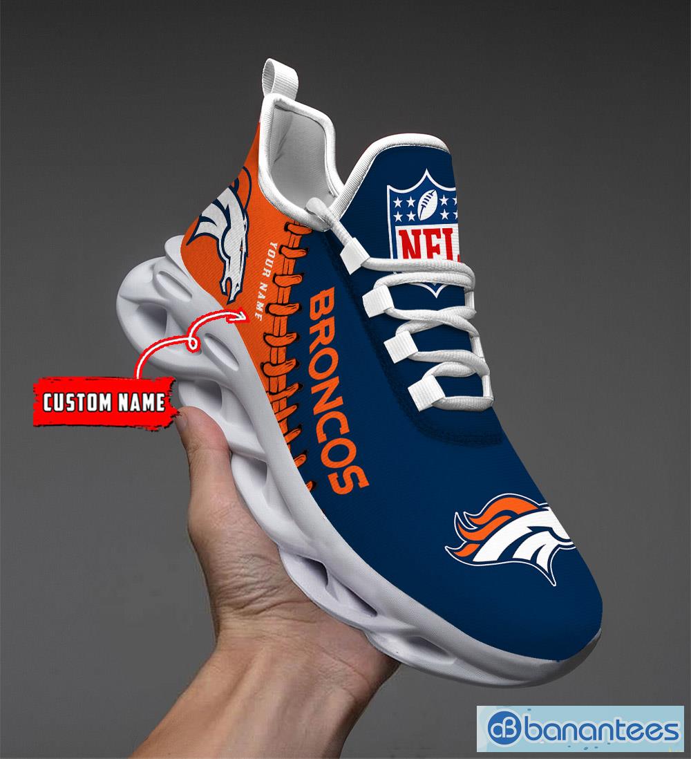 Denver Broncos Custom Sneakers Shoes For Men And Women