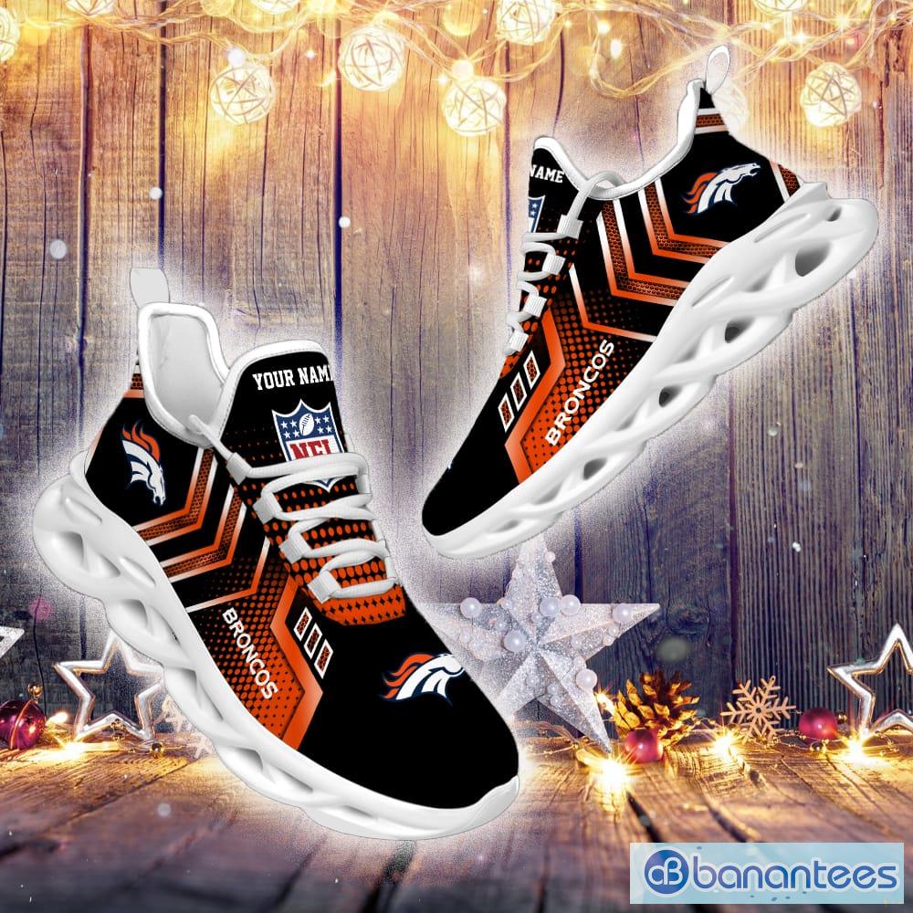 Custom Name NFL Denver Broncos Style Logo Caro Max Soul Shoes Gift