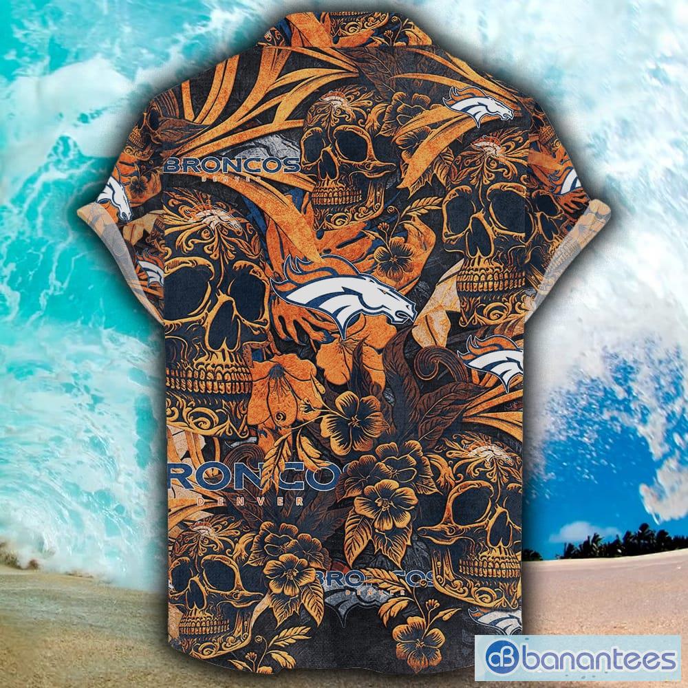 Denver Broncos NFL Coconut Flower Pattern Custom Name Hawaiian Shirt -  Banantees