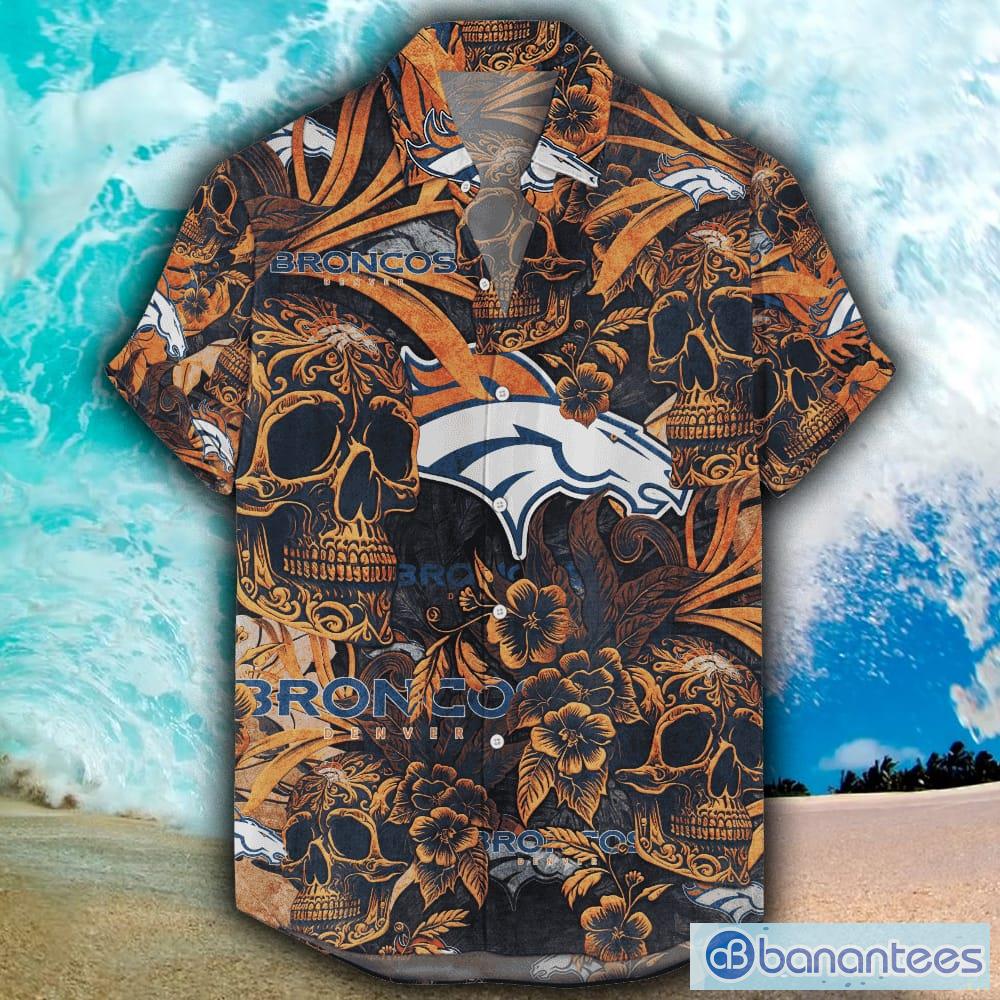 Denver Broncos NFL Coconut Flower Pattern Custom Name Hawaiian Shirt -  Banantees